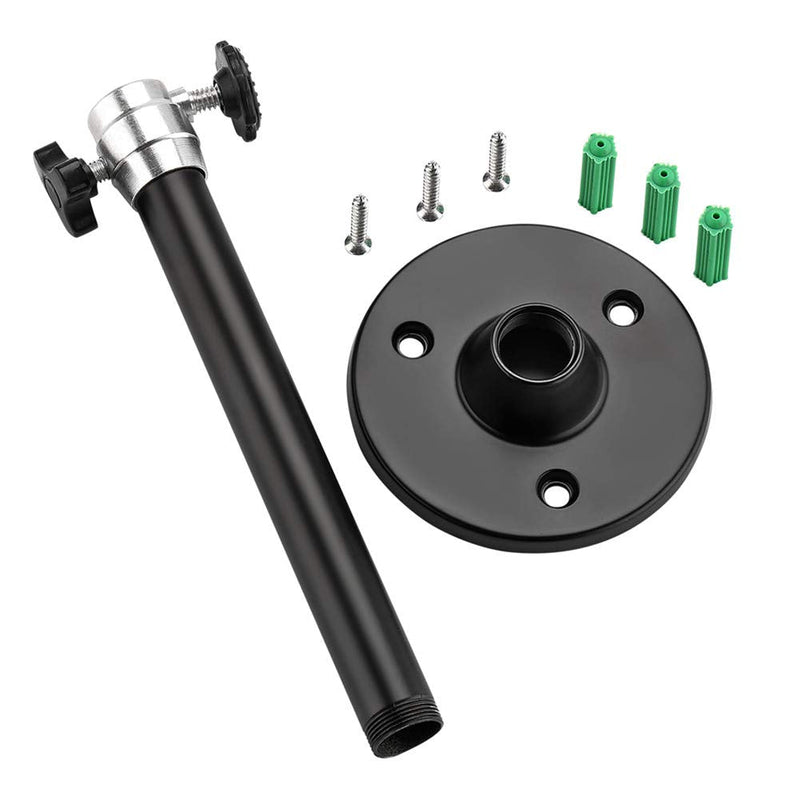 [Australia - AusPower] - Ivosmart Mini Projector Ceiling Mount Stand 5KG Loading Capacity Wall Mounting Bracket for Mini Projector Camera (Black) 