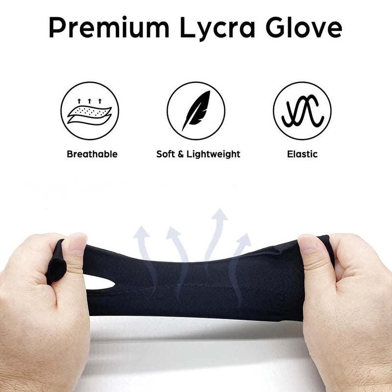 [Australia - AusPower] - Timebetter Artist Drawing Glove, Digital Art Glove for Tablet iPad, Palm Rejection, Two Open Finger, Fit Left Right Hand - L, Pack of 2 2 Finger, Tip Open 