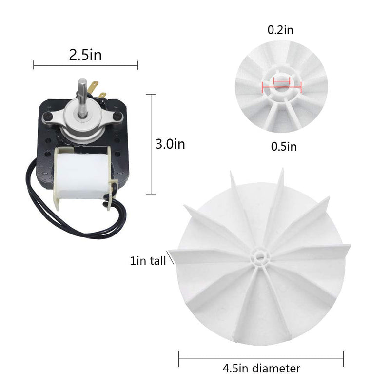 [Australia - AusPower] - Universal Bathroom Vent Fan Motor Kit SM550 Electric Motors - 50 CFM 120V 