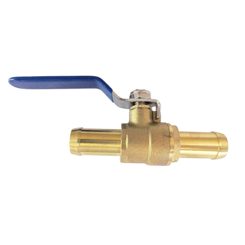 [Australia - AusPower] - 5/8" Barb PEX Valve, 16mm OD Brass Shut Off Ball Valve for Heater Hose, 90 Degree Turn, Full Port, 1pc 1 5/8" 