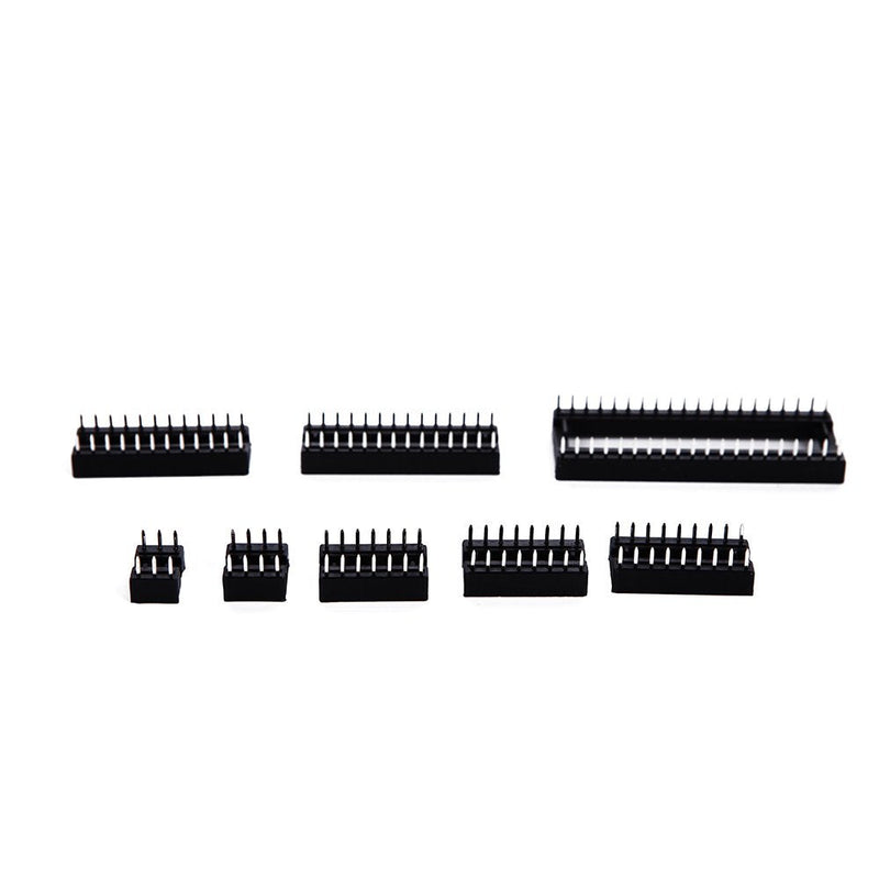 [Australia - AusPower] - Eowpower 150Pcs 2.54mm Pitch DIP IC Sockets Adaptor Assortment Kit 6,8,14,16,18,24,28,40 Pin 