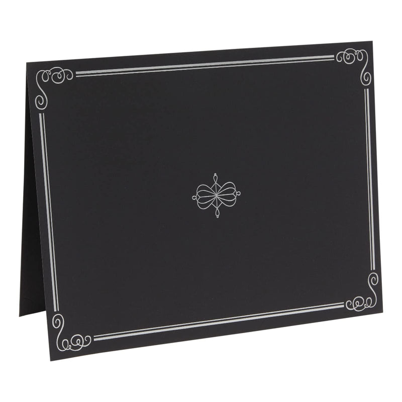 [Australia - AusPower] - Black Certificates Holders with Silver Border for Awards and Diplomas (Letter-Sized,12 Pack) 