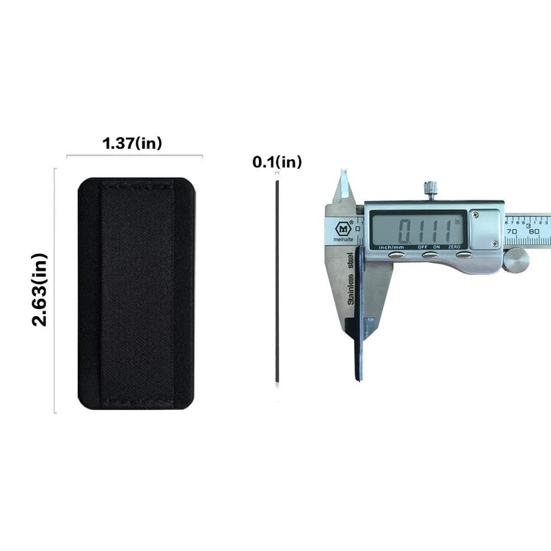 [Australia - AusPower] - WUOJI - Finger Strap Phone Holder-Phone Grip Elastic Phone Grip Strap Cell Phone Holder for Hand Ultra-Thin Phone Strap Holder for Hand,Phone Ring Grip -2Pack(Black) 
