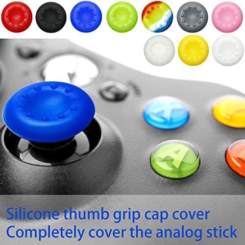 [Australia - AusPower] - 50 PCS Silicone Xbox Thumb Grips Cap Cover,Joystick Silicone Accessories Replacement Parts for PS4, PS5, Xbox 360, Xbox One, Xbox Series X/S Controller 