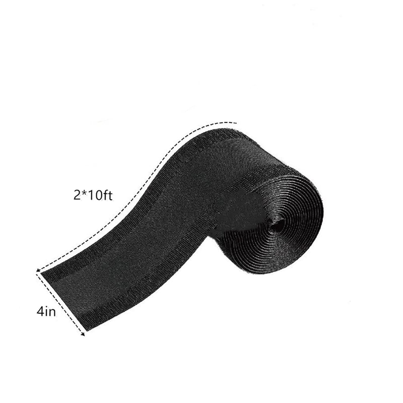 [Australia - AusPower] - Floor Cable Covers,20 Feet Cord Cover Wire Protector Velcro Cable Cover Wire Storage Cover Used to Protect The Cable and Prevent Tripping Over The Cords (Carpet) Carpet 