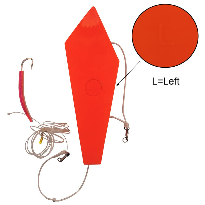 [Australia - AusPower] - GMXZX DFYUJU Splashing Float Trolling Planer Board Set Left & Right with Flash Scale Spoon Trolling Spoon Accessory Fishing Lure for Saltwater Fishing Trolling 