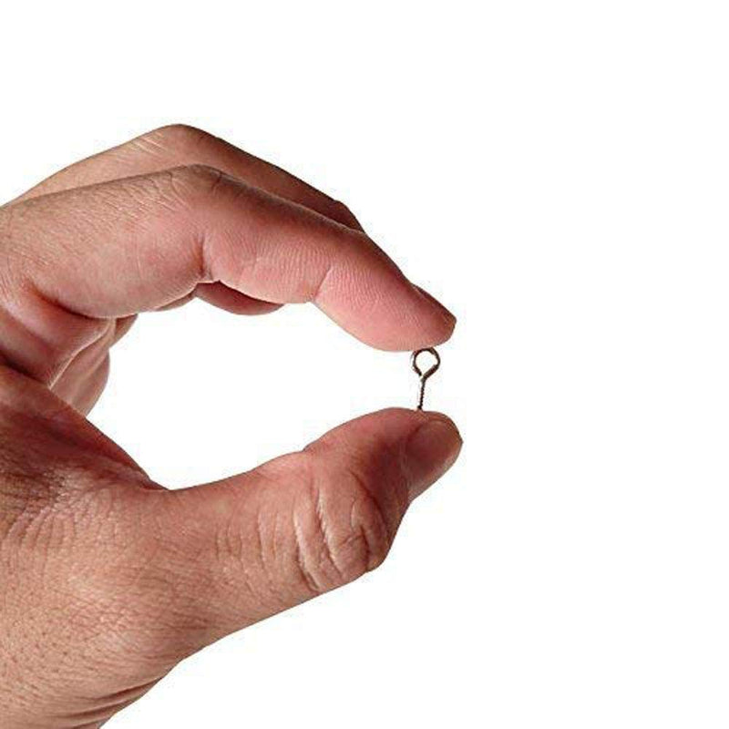 [Australia - AusPower] - IDEALSV (304) Stainless Steel Small Mini Screw Eyes Pin Hook for Jewelry, Cork Bottles,Resin, Bead,300 Pack 0.39x0.16inch Tiny Hook Screws Ring 