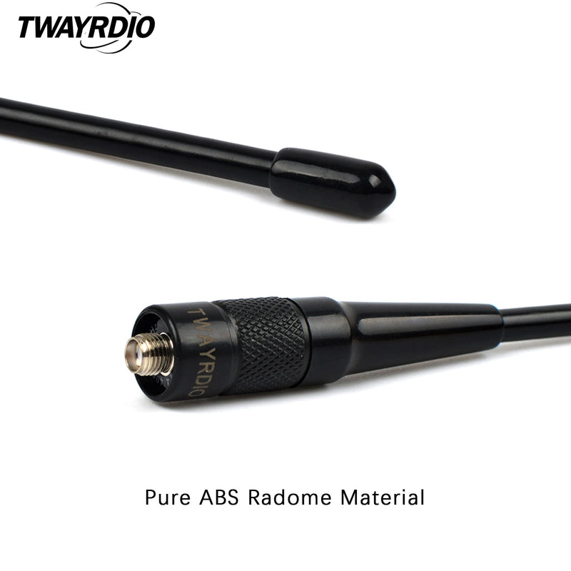 [Australia - AusPower] - TWAYRDIO SMA Female VHF UHF 70cm 2meter Ham Radio Antenna Whip Soft Flexible High Gain Two Way Radio Antenna for BAOFENG UV-82 UV-5R GT-3 BF-F8HP BF-888s Walkie Talkie (2Pack) 