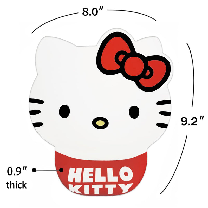 [Australia - AusPower] - Cute Hello Kitty Office Mouse Pad with Wrist Support Ergonomic Rest, Cute Office Supplies Desk Accessories Kawaii Mouse Pads for Office Home Soft Gel Mousepad with Non-Slip Rubber Base 