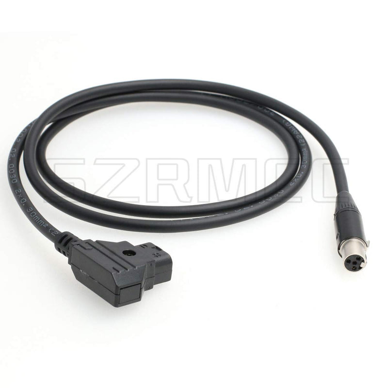 [Australia - AusPower] - SZRMCC TVLogic VFM Monitor Alphatron EVF Power Cable D-tap 2 Pin Male to Mini XLR 4 Pin Female (Straight Cable) Straight Cable 