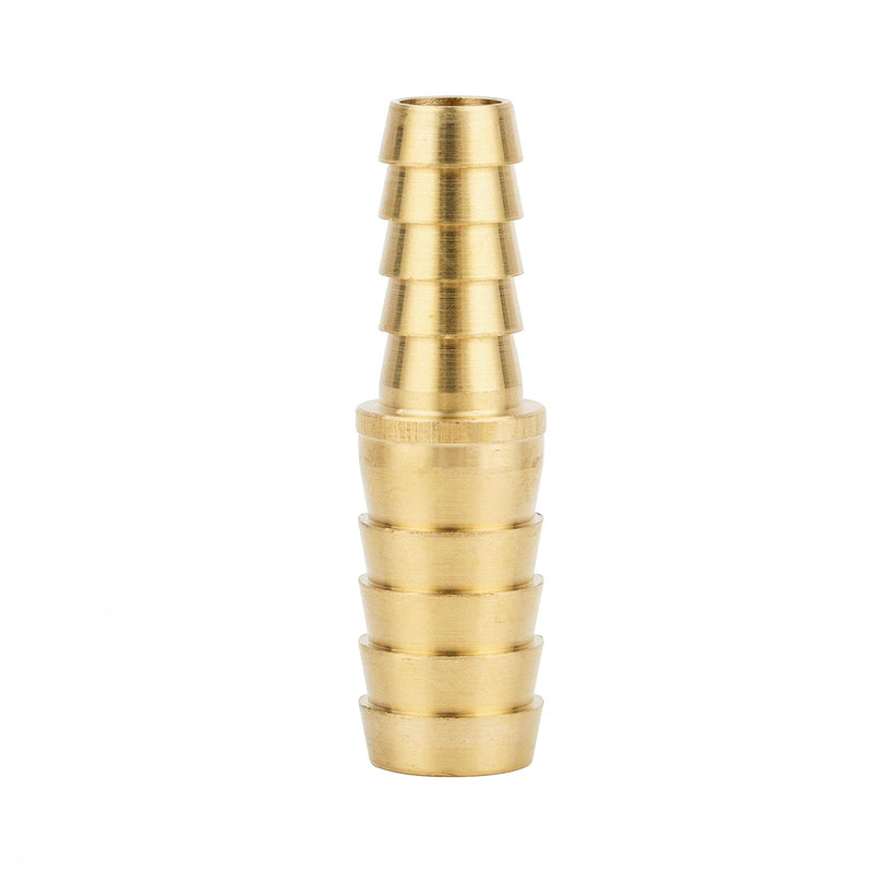 [Australia - AusPower] - Metalwork Brass Barb Fitting 1/4" Barbed x 3/16" Barbed Reducing Splicer Mender Reducer Union, Air Water Fuel Hose Adapter Joiner Connector (Pack of 2) 6.5mm x 5mm Pack of 2 