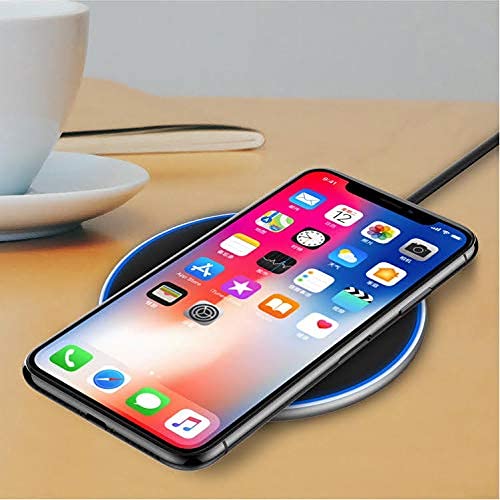 [Australia - AusPower] - GoldTech Products Wireless Charger, 15W Max Fast Wireless Charging Pad - Ultra Slim, User-Friendly Design - Compatible with iPhones and Samsung Galaxy, Air Pods 