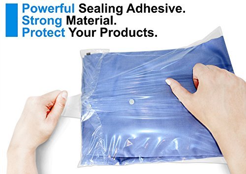 [Australia - AusPower] - Spartan Industrial - 10” X 13” (100 Count) Self Seal Clear Poly Bags with Suffocation Warning for Packaging, T Shirts & FBA - Permanent Adhesive 10" X 13" 