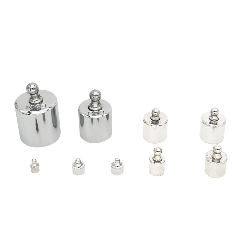 [Australia - AusPower] - 17 Pcs Calibration Weights Set, 10mg-100g Grams Weights Calibration, Precision Stainless Steel Calibration Weight Kit, Scale Calibration Weight Kit for Digital Balance Scale, Jewellery Scale 