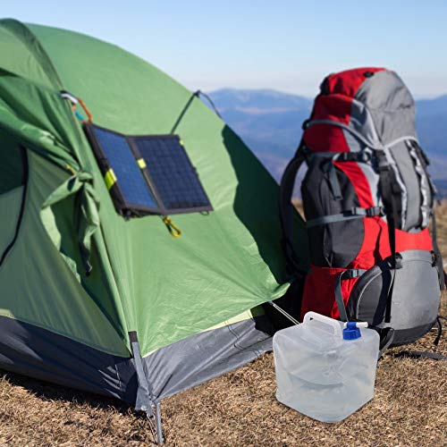 [Australia - AusPower] - Foldable Cube Camping Water Container Collapsible Hiking Water Storage Bag Gallon Water Carrier, BPA-free, Portable Water Jug Tank Canteen for Hurricane Flood Emergency Reservoir (2.6gallon-1pack) 