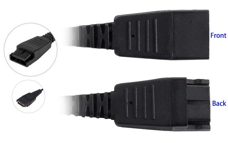 [Australia - AusPower] - Quick Disconnect Jumper - Compatible Plantronics Quick Disconnect to GN QD Quick Disconnect - Jumper to Convert Your Headset QD to Work with Their Cords Quick Disconnect Jumper 