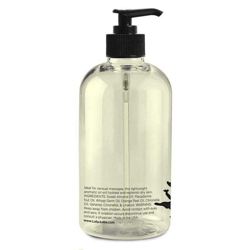 [Australia - AusPower] - Lulu Massage Oil 16 Ounces for Luxurious Relaxing Body Massages. Scented with Premium Natural Aromatherapy Essential and Sweet Almond Oils Lotion. USA Made. 
