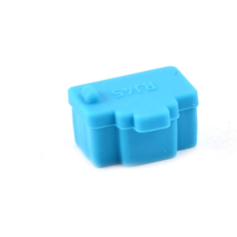 [Australia - AusPower] - uxcell Laptopn PC Ethernet Hub Port RJ45 Anti Dust Cover Cap Protector Blue 10Pcs 