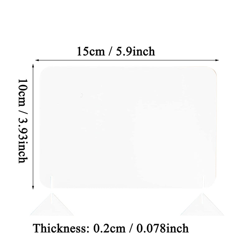 [Australia - AusPower] - 12 Pack Acrylic Sign Holder with Table Card Stands Number Signs Display Stand Clear Blank for Wedding Party Meeting Dinners Reception Centerpiece Decoration Table Sign with Marking Pen 4 x 6 inch 