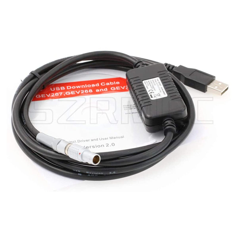 [Australia - AusPower] - SZRMCC GEV267 806093 0B 5 pin Male to USB Data Cable for Lei-ca Viva Total Stations and DNA Series Digital Level Instrument (Original GEV267) Original GEV267 