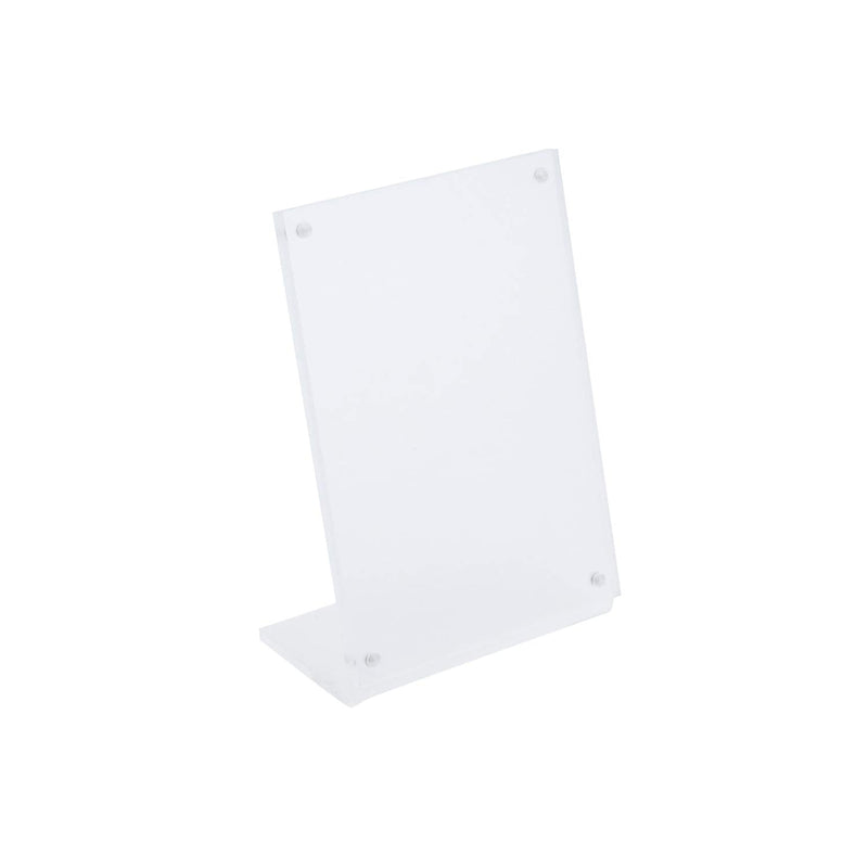 [Australia - AusPower] - MY MIRONEY Slant-Back Acrylic Sign Holder 3.54" x 5.04" Clear Vertical Picture Frames Ad Frame Acrylic Slanted Sign Holders Display Stand Pack of 5 3.54" x 5.04" 