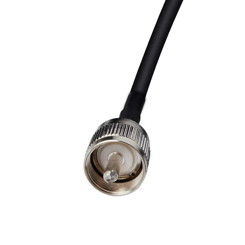 [Australia - AusPower] - UAYESOK VHF Marine Stubby Base Antenna PL259 Connector Boat Antenna for Cobra Icom Uniden Standard Horizon Marine Radio VHF Ham Radio W/16.4ft RG-58 coaxial Cable,L-Mount Bracket 