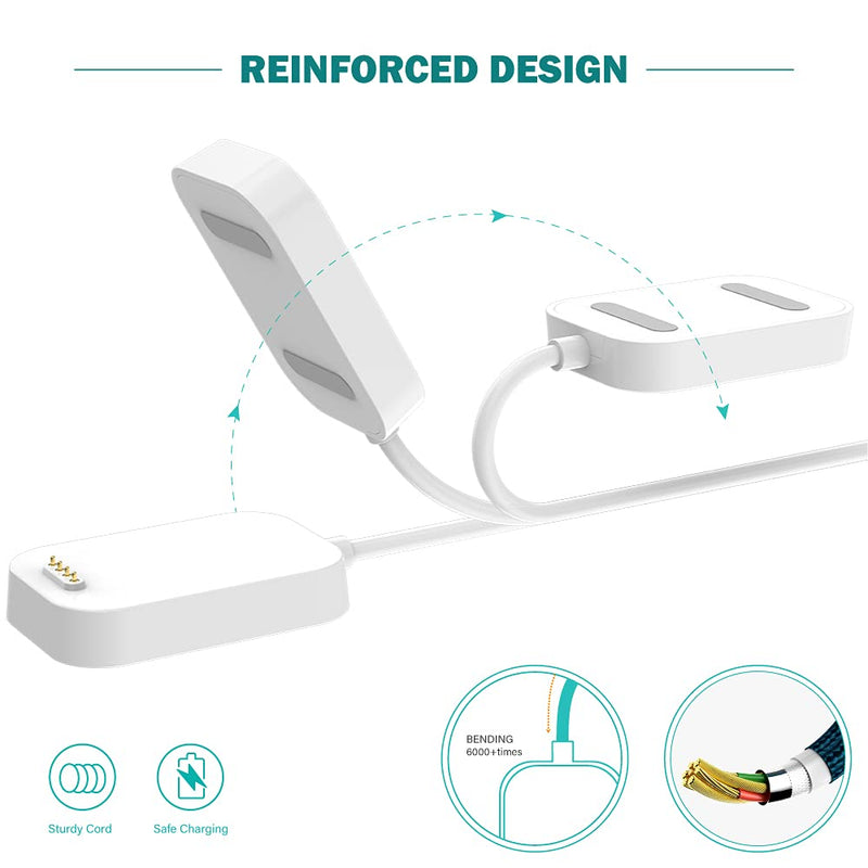 [Australia - AusPower] - TUSITA [2-Pack] Charger Dock Compatible with Verizon Gizmo Watch 2 / Gizmo Watch 1 - Magnetic USB Charging Cable 3.3ft /100cm - Kids Smartwatch Accessories 