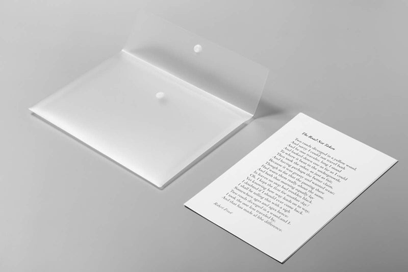 [Australia - AusPower] - VANRA Poly File Folder Pockets File Jacket Plastic Envelope Flat Document Letter Organizer with Snap Button Closure A4 Letter Size (Pack of 5, Translucent) A4 Size: 12.6”L x 9"H 