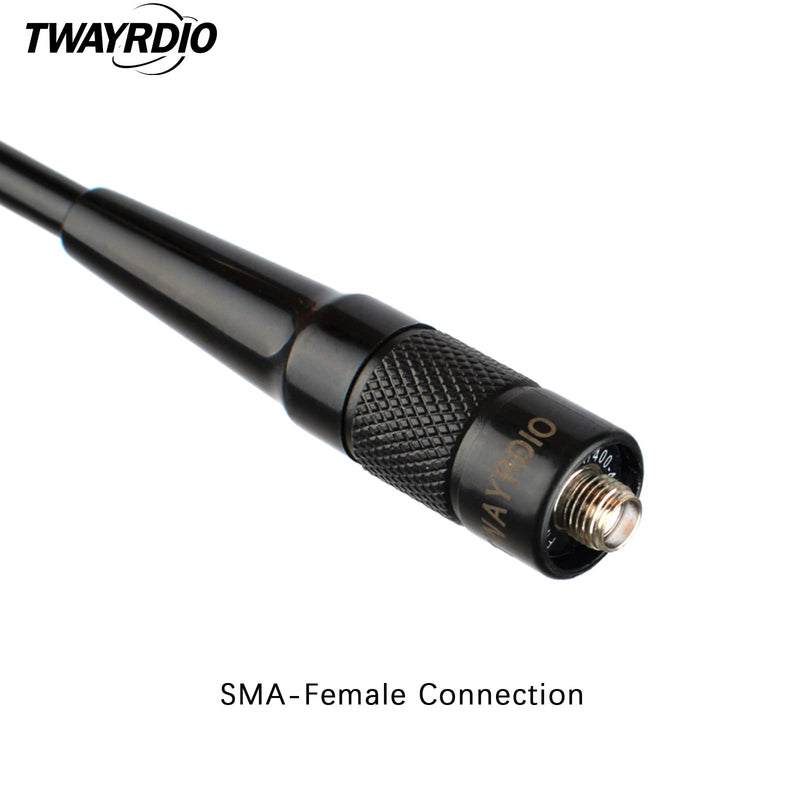 [Australia - AusPower] - TWAYRDIO SMA Female VHF UHF 70cm 2meter Ham Radio Antenna Whip Soft Flexible High Gain Two Way Radio Antenna for BAOFENG UV-82 UV-5R GT-3 BF-F8HP BF-888s Walkie Talkie (2Pack) 