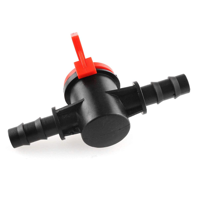 [Australia - AusPower] - DGZZI Barbed Ball Valve 4PCS 3/8-Inch ID in-Line Ball Valve Shut-Off Switch with Hose Barb for Drip Irrigation and Aquariums 