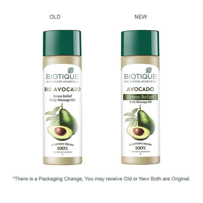 [Australia - AusPower] - Biotique Bio Avocado Body Massage Oil, 200 ml 
