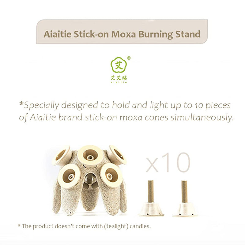 [Australia - AusPower] - Aiaitie Stick On Moxa Moxibustion Lighting Stand Holder to Light 10 Pcs of Aiaitie Brand Stick On Moxa Cones Simultaneously 