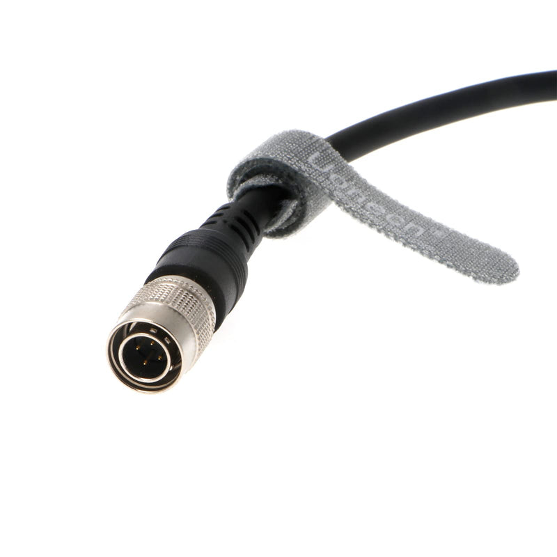 [Australia - AusPower] - Uonecn Power Cable for Sound Devices 633/644/688 for Zoom F8 Right Angle DC to 4 pin Hirose Male 