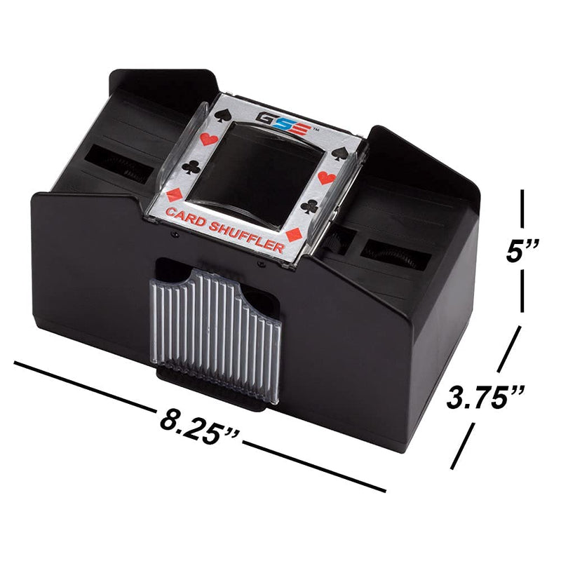 [Australia - AusPower] - Casino Automatic Card Shuffler Battery Operated for Blackjack and Poker Playing Card Games (1-4 Deck Card Shuffler) 1-4 Deck Card Shuffler 