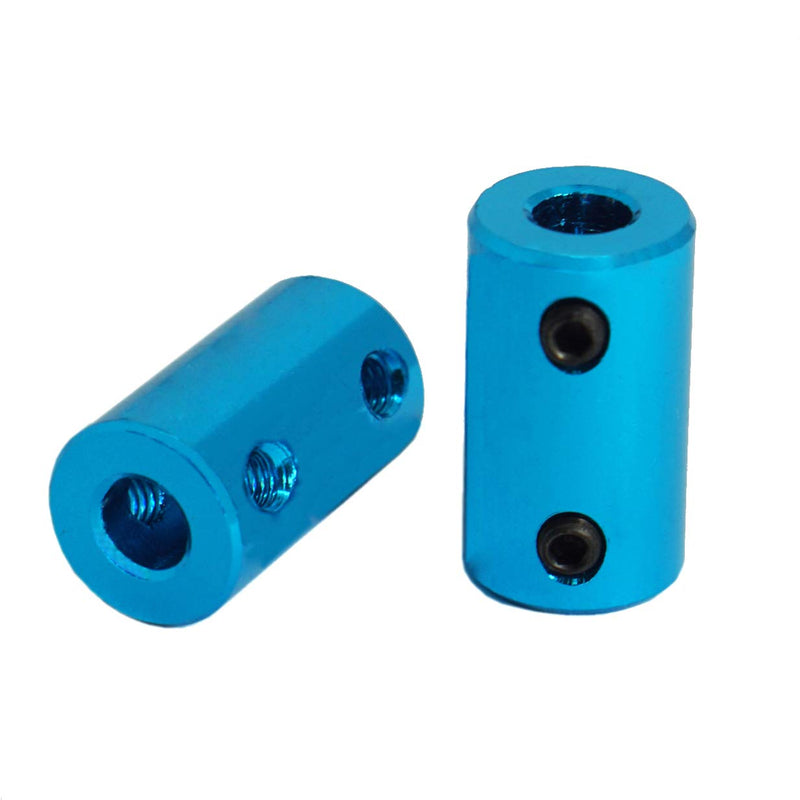 [Australia - AusPower] - 6Pack Treehobby Aluminium Alloy Shaft Coupling Rigid Stepper Motor Wheel Coupler Joint Connector for DIY Car Boat Airplane 3D Printers, 5mm to 8mm 