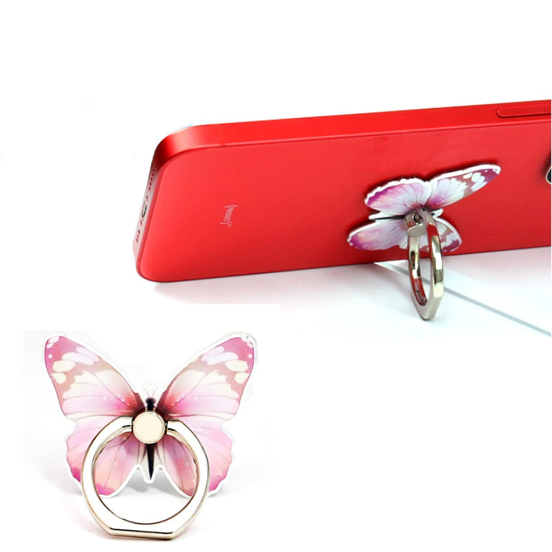[Australia - AusPower] - Phone Ring Stand Holder,360-degree Rotating Phone Ring Stand Holder,Cute Butterfly Ring Holder 