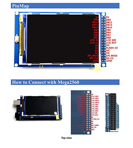 [Australia - AusPower] - HiLetgo 3.5" TFT LCD Display ILI9486/ILI9488 480x320 36 Pins for Arduino Mega2560 