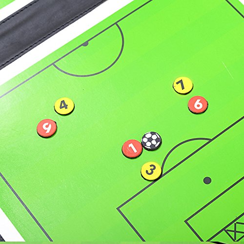 [Australia - AusPower] - Football Coaching Board Coaches Clipboard Tactical Magnetic Board Kit with Dry Erase, Marker Pen and Zipper Bag (Football Board) (Football Coaching Board) 