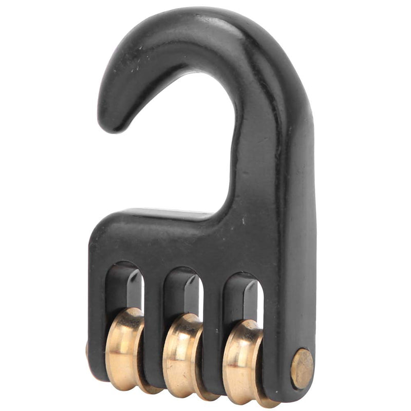[Australia - AusPower] - Windsurfing Pulley Hook Aluminum Alloy Windsurf Rigging Pulley Hook with 3 Wheels Windsurfing Hardware Accessories 