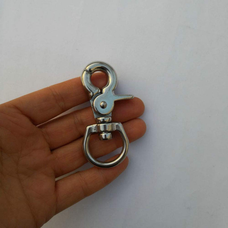 [Australia - AusPower] - JY-Marine Stainless Steel Round Eye Trigger Snap Hook 3/4" Swivel Eye - Great for Pet Leashes, Bag Straps 