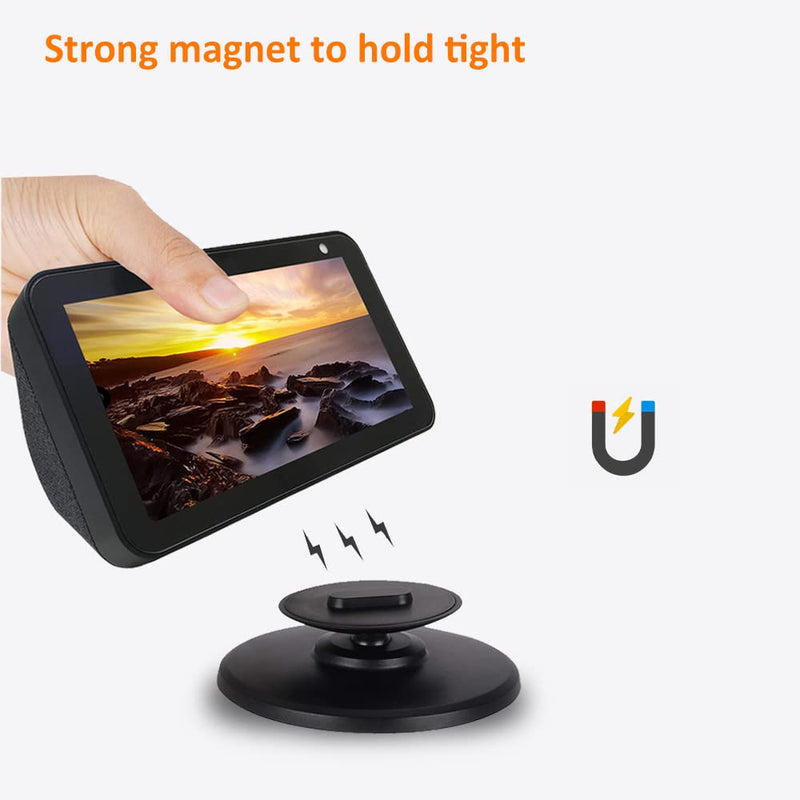 [Australia - AusPower] - AutoSonic Stand for Echo Show 5 (1st Gen and 2nd Gen) | Adjustable Design Compatible with Alexa Show 5 | Magnetic,Swivel and Tilt | Black 