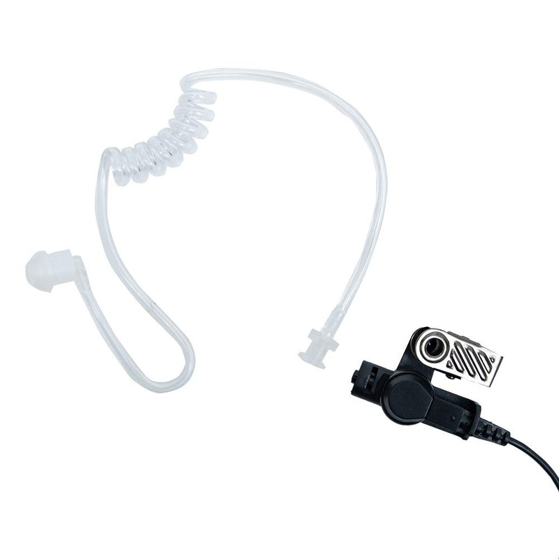 [Australia - AusPower] - Klykon Covert Acoustic Tube Headset Earpiece with Mic Big Ptt Compatible with Baofeng UV-5R BF-888S BF-F8HP BF-F9 UV-82 UV-82HP UV-82C Kenwood Walkie Talkies 2 Way Radio 2 Pin 