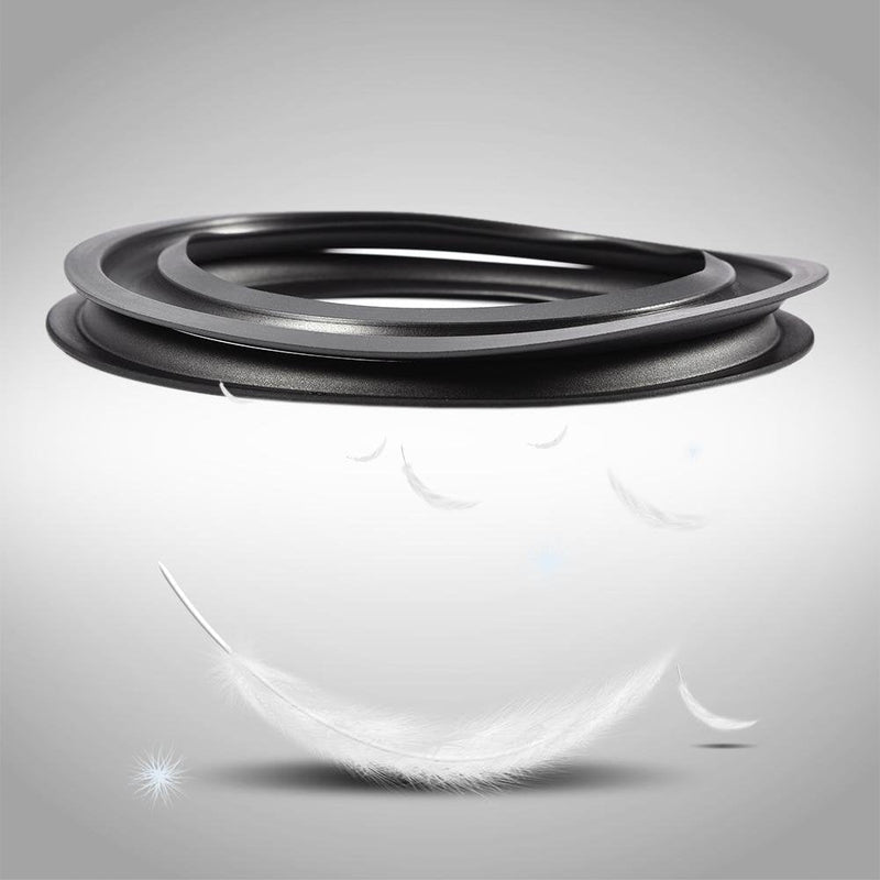 [Australia - AusPower] - 2pcs 6 inch Perforated Rubber Speaker Foam Edge Surround Rings Replacement Parts for Speaker Repair or DIY 