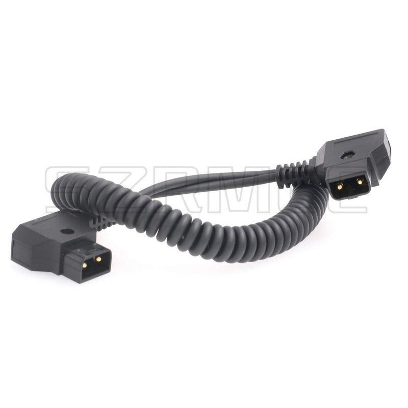 [Australia - AusPower] - SZRMCC D-Tap Male to D-Tap Male Extension Adapter Coiled Cable for Anton-Bauer Battery to DSLR Rig Camera Photography Devices 