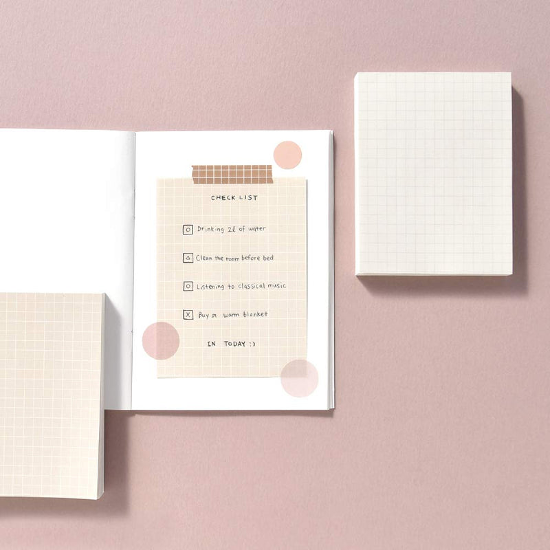 [Australia - AusPower] - Monolike Memopad Smoothie Ver.3 design SET - 4 Packs, 4 Different Designs, 100 Sheets Per Pad, Total 400 Sheets, Note pads, Writing pads 