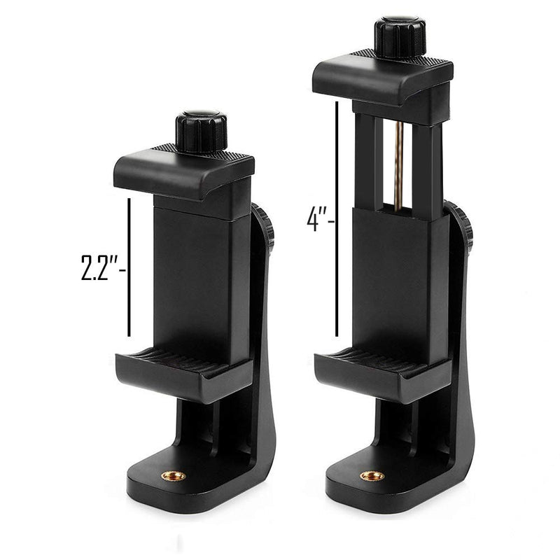 [Australia - AusPower] - GearFend Heavy Duty Rotating Universal Smartphone Tripod Mount for iPhone Xr Xs Max X 8, 8+, 7, 7 Plus, 6, 6 Plus, Samsung Galaxy Phones, and Many More. Plus Microfiber Cloth 