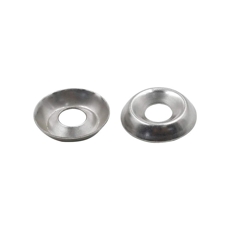 [Australia - AusPower] - TOUHIA 50pcs #12 Finishing Washers Stainless Steel Cup Countersunk Washer 