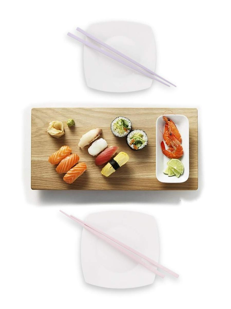 [Australia - AusPower] - Hiware Reusable Fiberglass Chopsticks Dishwasher Safe, Lightweight, Multicolor - 5 Pairs Gift Set 