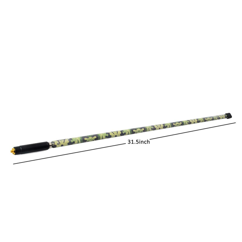 [Australia - AusPower] - HYS 2-Way Radio SMA-Female Portable Antenna 31.5-Inch Dual Band UV VHF/UHF 144/430Mhz Camouflage Antennas for Kenwood Baofeng UV-82 BF-F8HP UV-5R WOUXUN KG-UVD1P KG-UV6D 