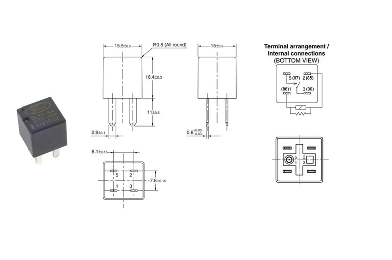 [Australia - AusPower] - 5L3T-AA Automotive Power Relay 4 Pins 